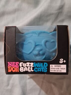 Fuzz Ball Wild Cats Nee Doh Blue Cat Toy TIK TOK VIRAL
